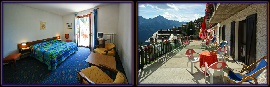 Camere dell'Hotel Des Alpes di Foppolo