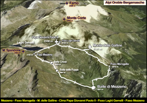 Cima Papa Giovanni Paolo II - 2.422 m