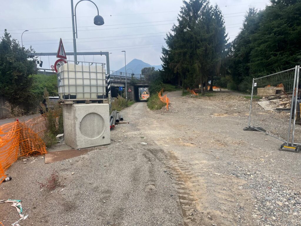 Il sottopasso della statale 470 dir
