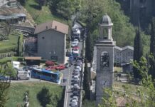 Lavori a Campana, un’ora da Zogno ad Almè. Intasata l’alternativa di Ubiale